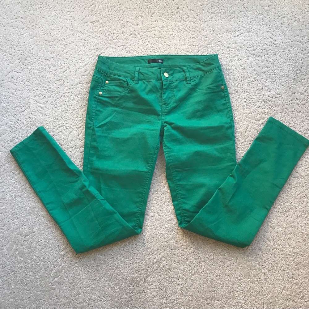 Aqua Emerald Green Jeans
